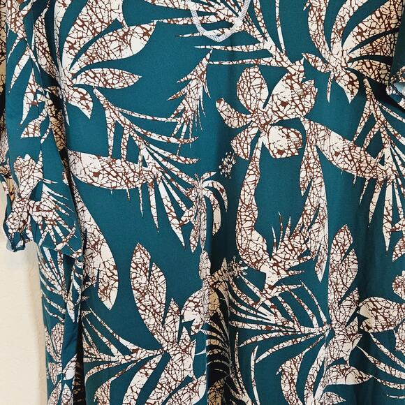 SwimSuits For All Chlorine Resistant Swim Tunic Green Palm Tree Print Plus 40 - Picture 5 of 11